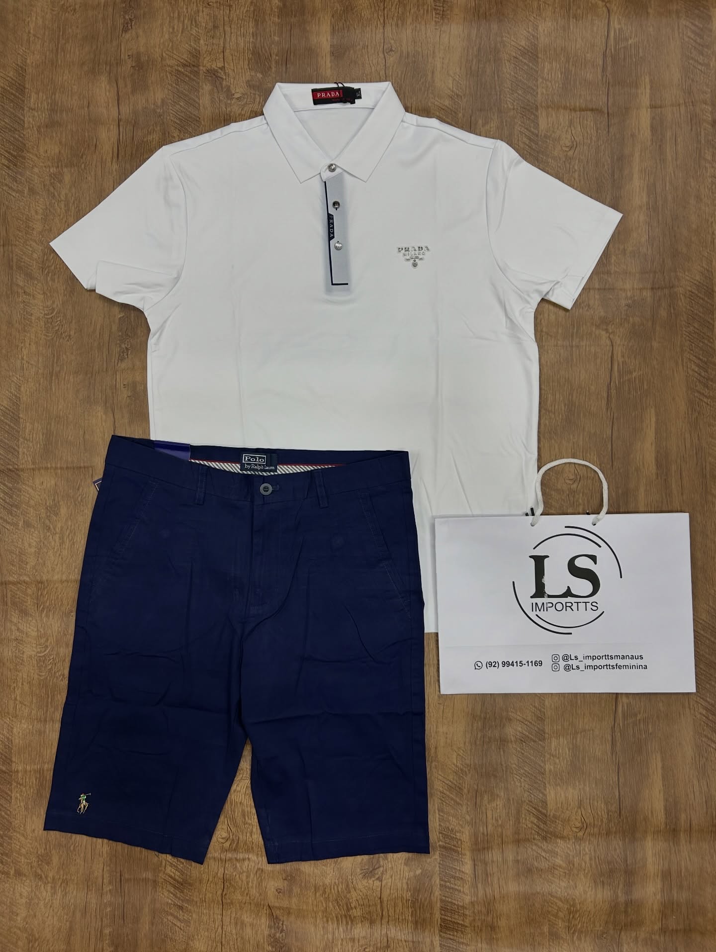 Conjunto Prada + Polo Ralph Lauren